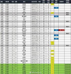 山东泰山足协杯名单补报六名小将
