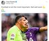 雷吉隆赛后发推:足球并不是最重要的,愿你早日康复