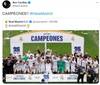 卡西祝贺皇马西甲夺冠:冠军,Hala Madrid
